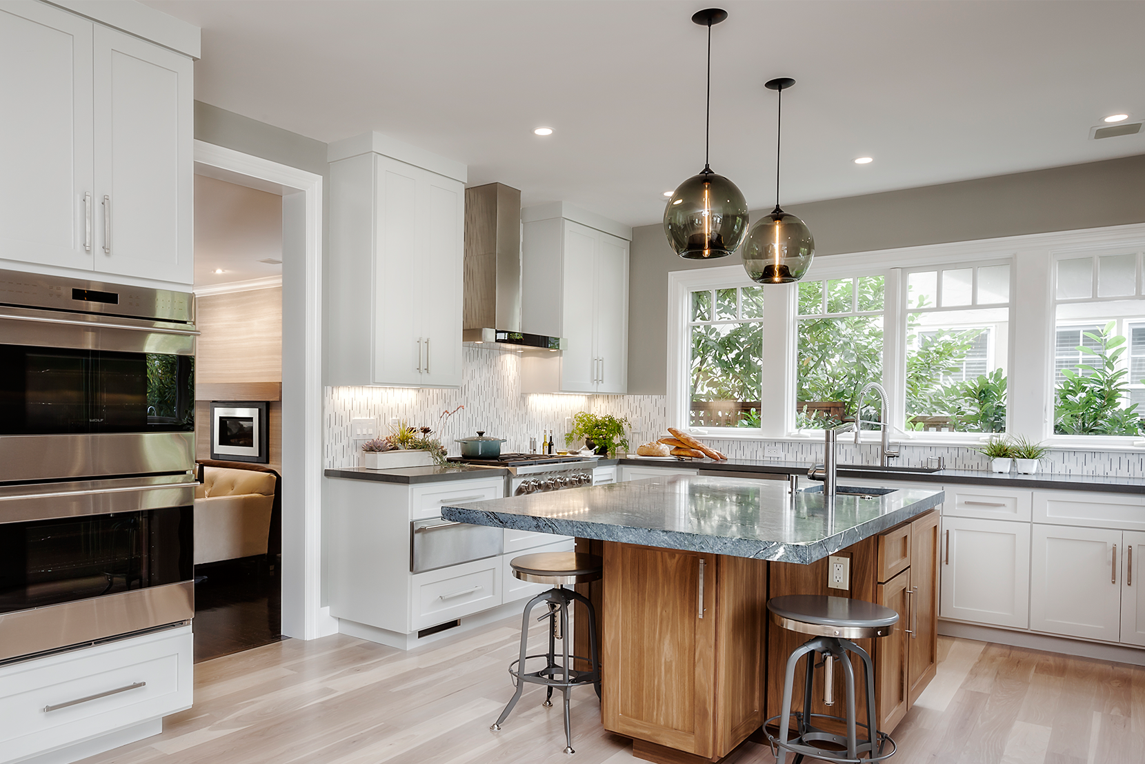 Modern Kitchen Lighting - Gray Stamen Pendant Lights