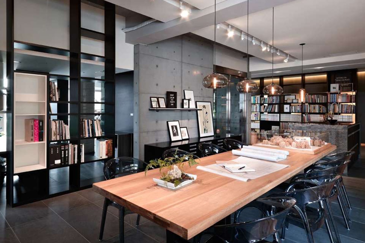 Modern Glass Office Lighting - Gray Aurora Pendant Lights