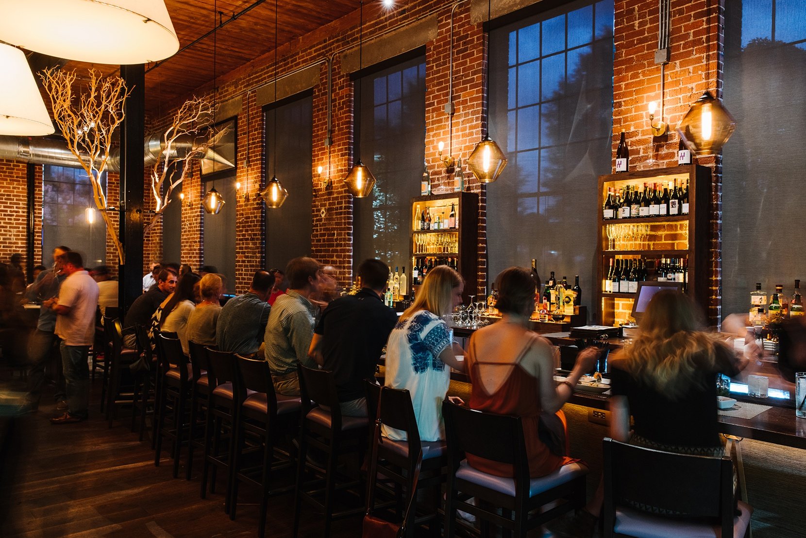 Modern Glass Restaurant Lighting - Trove Pendant Lights