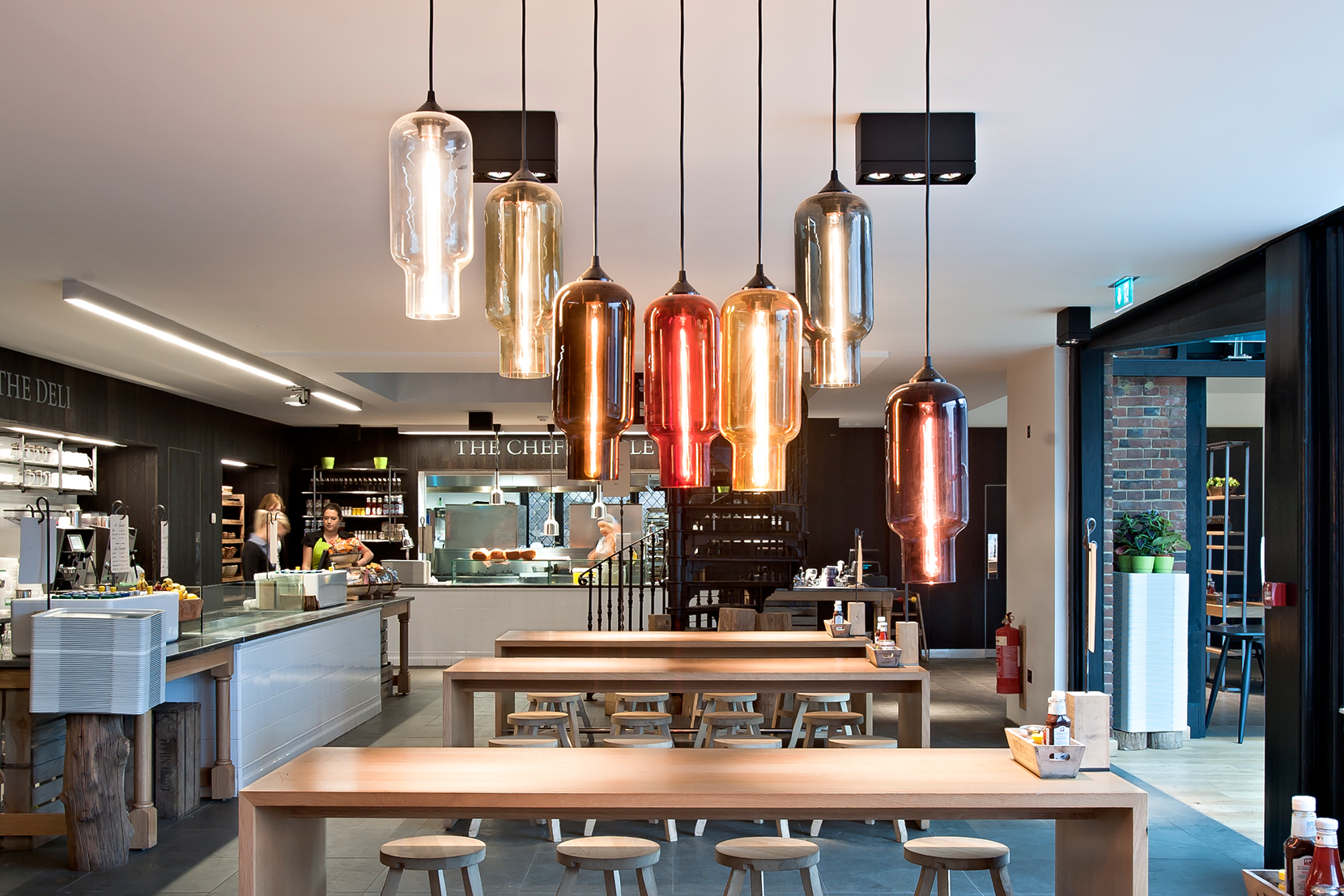 Modern Glass Restaurant Lighting - Pharos Pendant Lights