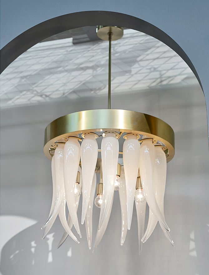 View the Tusk Chandelier Press Release