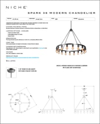 Spark 36 Chandelier Tear Sheet