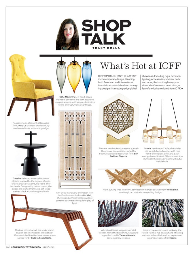 modern lighting inside Home Accents Today magazine