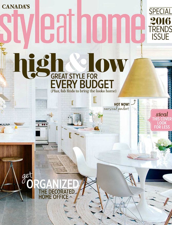 Style at Home magazine cover