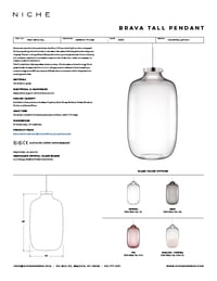 Brava Tall Tear Sheet