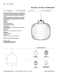 Brava Wide Tear Sheet
