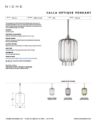 Calla Optique Tear Sheet