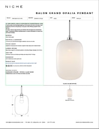Balon Grand Opalia Tear Sheet