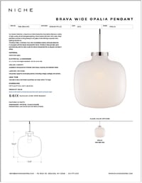 Brava Wide Opalia Tear Sheet