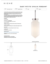 Dart Petite Opalia  Tear Sheet