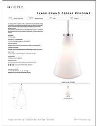 Flask Grand Opalia Tear Sheet