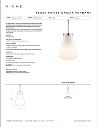 Flask Petite Opalia Tear Sheet