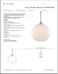 Solitaire Opalia Tear Sheet