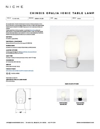 Chinois Opalia Ionic Table Lamp Tear Sheet