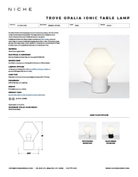 Trove Opalia Ionic Table Lamp Tear Sheet