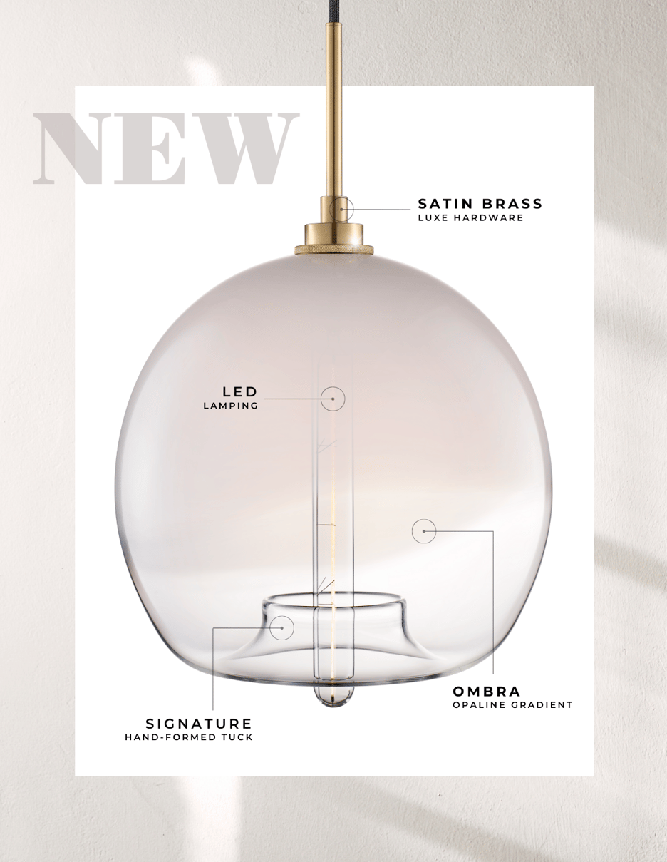 Handmade Modern Pendant Lighting Stamen Ombra